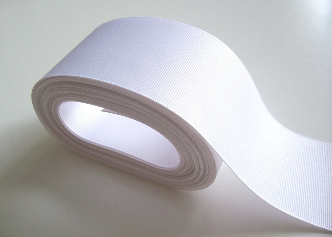 Offray White Grosgrain Ribbon 2 1/4 Inches Wide X 10 Yards, Bin 4 - Etsy