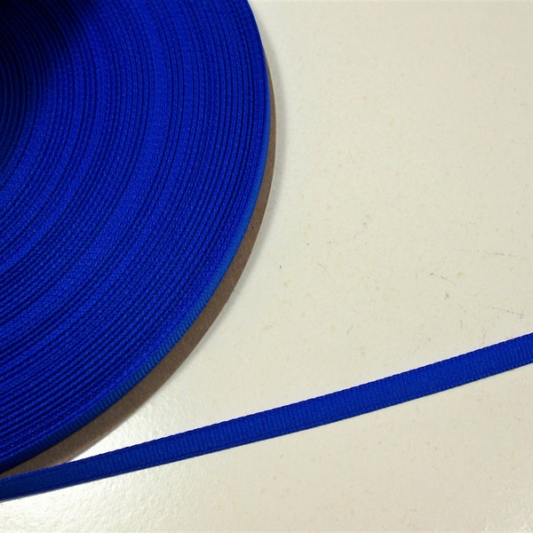 Blue Ribbon, Blue Grosgrain Ribbon 1/4 inch wide x 10 yards, Offray Electric Blue Ribbon, 805