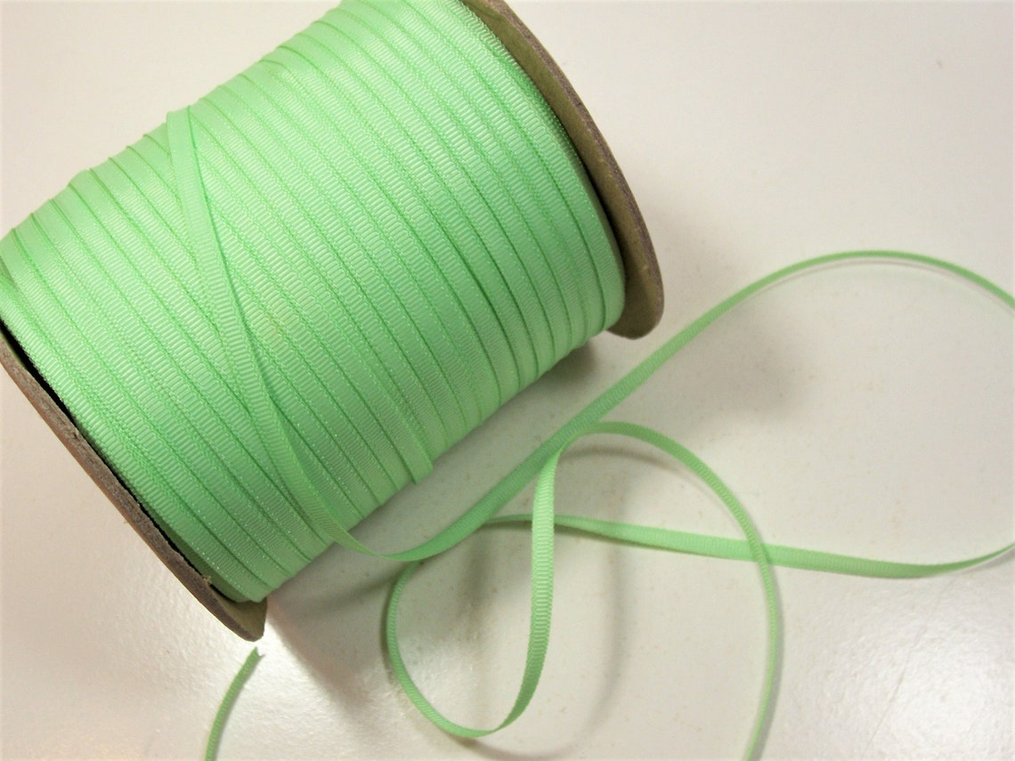 Green Ribbon Mint Green Grosgrain Ribbon 1/8 inch wide x 10 Etsy