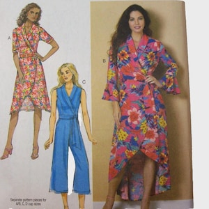 Butterick Kleid Jumpsuit Schärpe Uncut Muster B6658 A5 Damengrößen 6-14 B7
