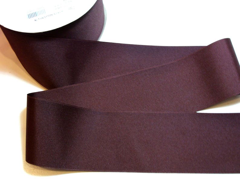 Wide Brown Ribbon Brown Grosgrain Ribbon 3 Inches Wide X 3 Etsy