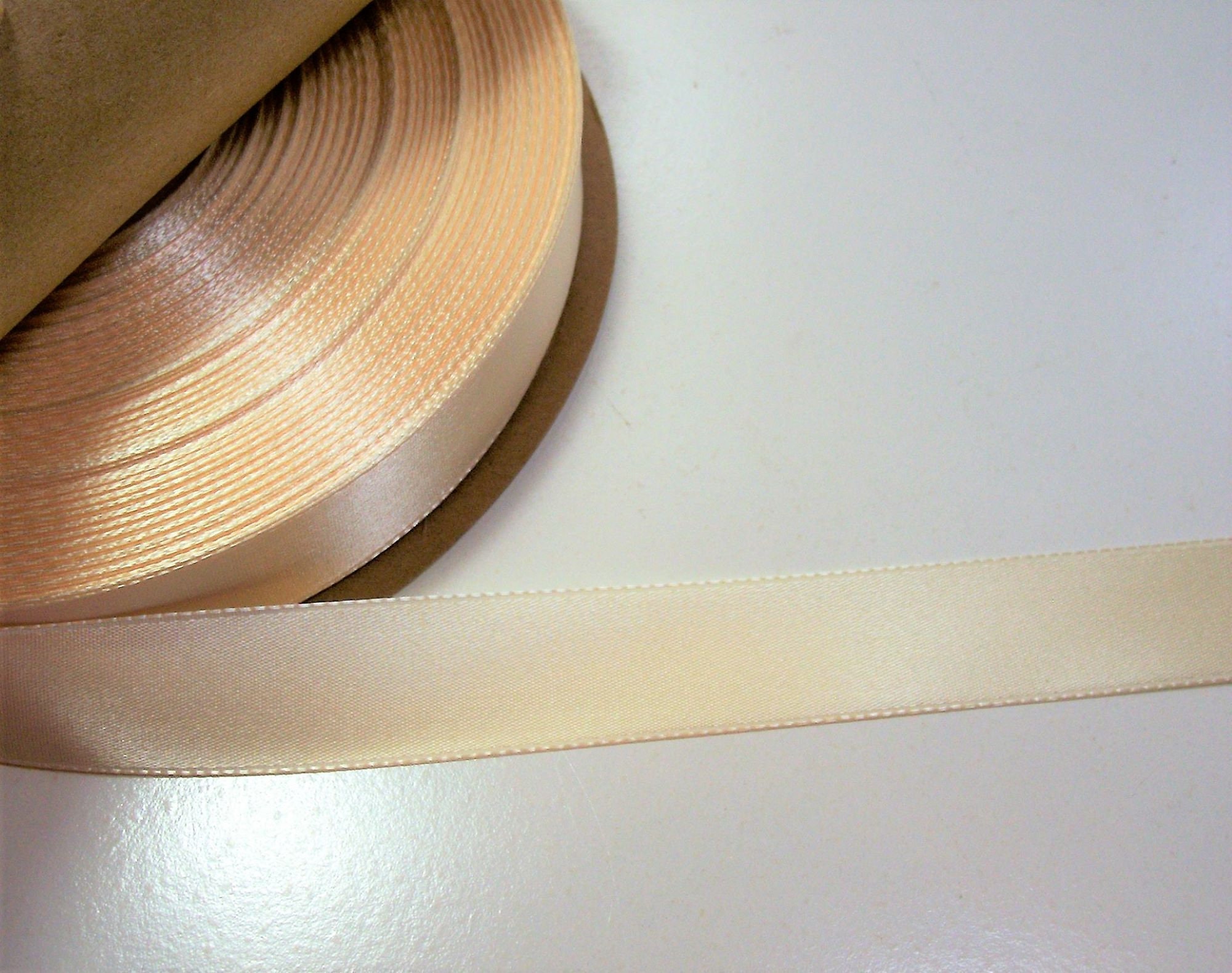 Ivory White Ribbon Ivory Ribbon Schiff ivory double-faced satin ribbon 7/8 inch | Etsy