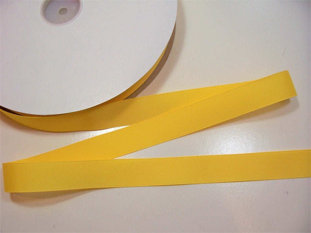Yellow Ribbon Yellow Grosgrain Ribbon 7/8 Inch Wide X 10 Etsy