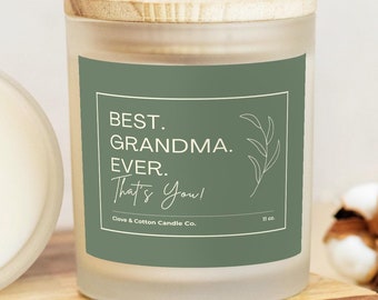 Beste oma ooit kaars cadeau van kleinkind voor Moederdag betekenisvol cadeau voor oma ftalaatvrije kaars gifvrije kaars verjaardagscadeau