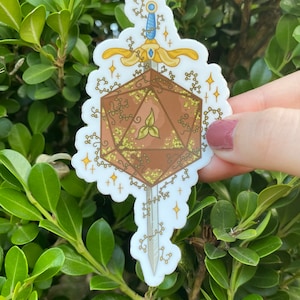 Druid D20 Sticker | Dungeons and Dragons Sticker | D&D | Tabletop RPG | DND | RPG Sticker | Dice Sticker