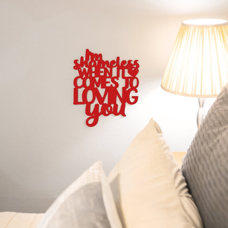 Wooden Country Music Decor For Bedroom Clearance Wall Art Sign I/'m Shameless When It Comes To Loving You Garth Brooks Song Lyric Wall Sign