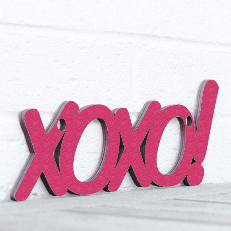 XOXO Carved Wood Sign XOXO Valentines Day Decor Hugs and Etsy