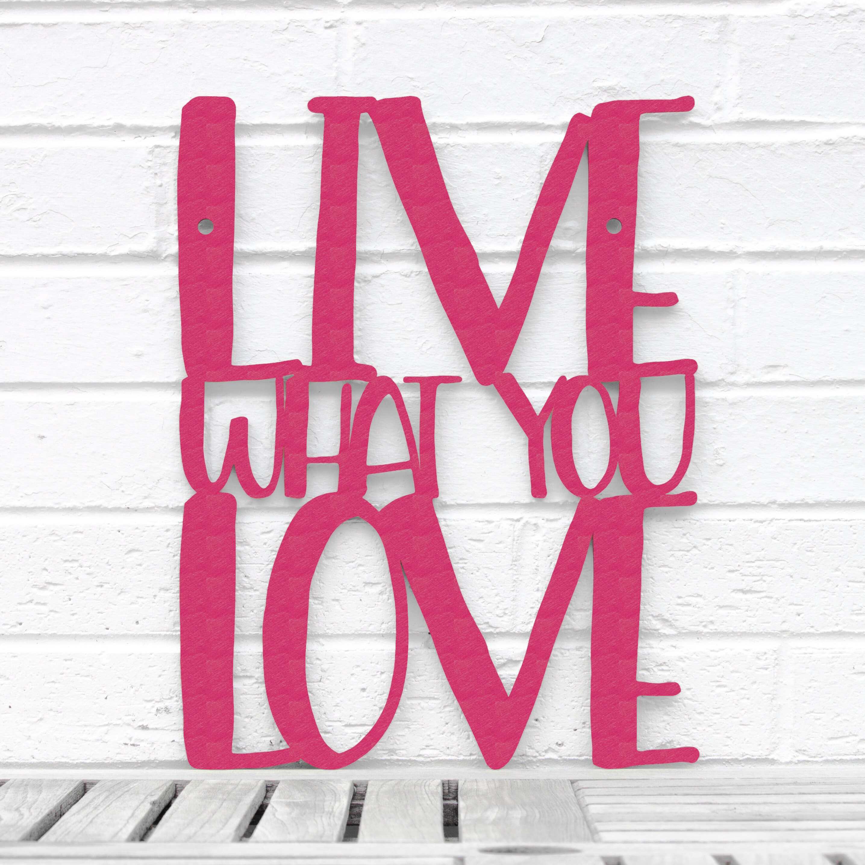 Live What You Love Wood Wall Art Marc Anthony Inspirational | Etsy