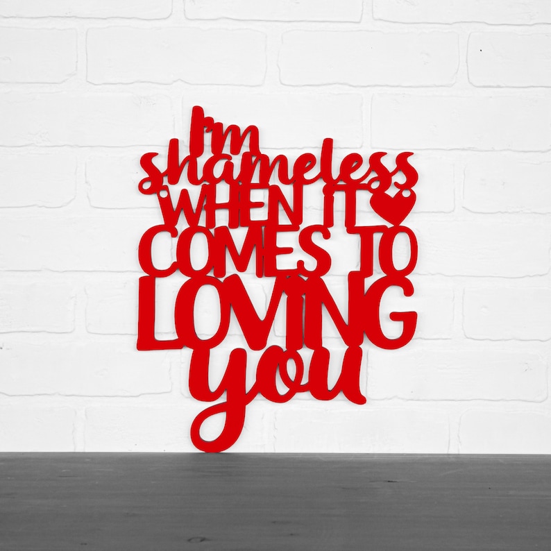 Wooden Country Music Decor For Bedroom Clearance Wall Art Sign I/'m Shameless When It Comes To Loving You Garth Brooks Song Lyric Wall Sign