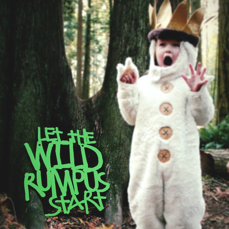 Let The Wild Rumpus Start Wood Wall Art, Where The Wild Things Are Nursery Decor, Toddler Boy Playroom Sign, Maurice Sendak Childrens Book Green