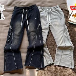 Unisex Y2K Streetwear Pants | Retro Jogger Drawstring Trousers | Hip Hop Zipper Sweatpants | Casual Harajuku Style Bottoms