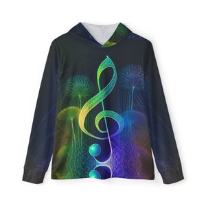 Sportlicher Hoodie mit Notenschlüssel (Unisex)