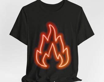Fire Graphic Bella Canvas Tee, Festival Rave Shirt