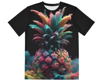 Psychedelic Smoked Pineapple T-Shirt: Music Festival Rave Apparel