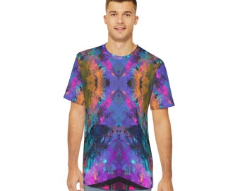 T-shirt con design frattale – Maglietta con stampa integrale di geometria sacra
