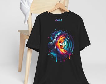 Sub Woofer Rave Shirt, Colorful Bass Music Festival Tee