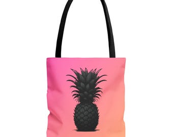 Vibrant Pineapple Graphic Tote Bag | Music Lover Gift