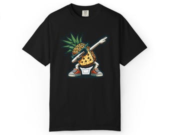 Fun Pineapple Dance T-shirt, Summer Vibes Shirt, Unisex Graphic Tee, Party Shirt, Beach Wear, Gift for Fruit Lovers