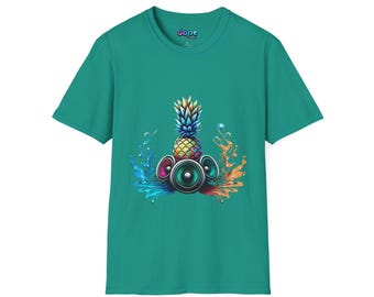 Trippy Pineapple Subwoofer T-Shirt | Music Festival Rave Tee