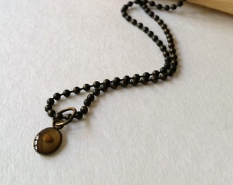 SALE ƸӜƷ Bronze Oval Mustard seed jewelry, REAL mustard seed charm