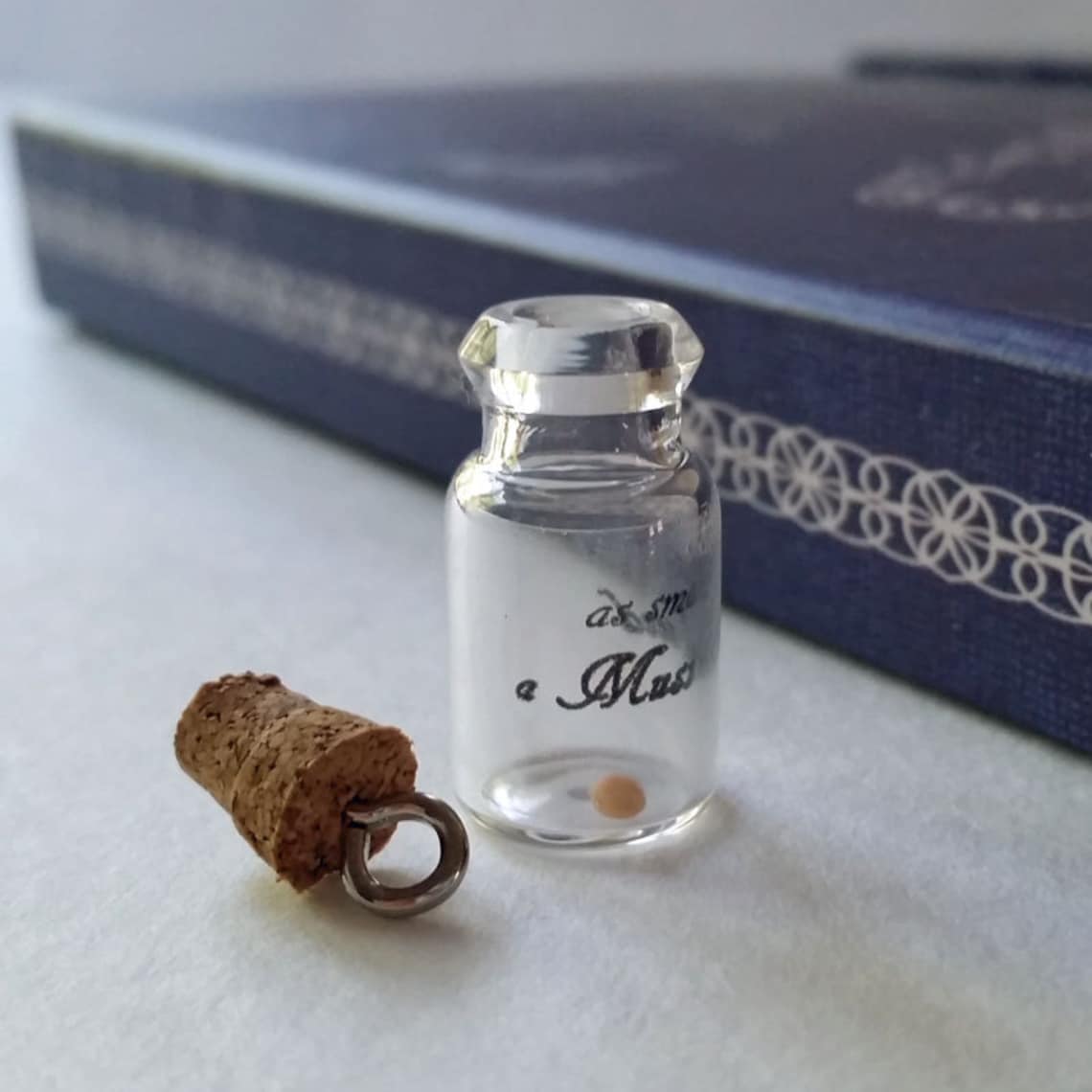 Sm Mustard seed bottle with bible verse verse jewelry glass Etsy