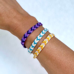 Macrame Surf Bracelet Chevron Friendship Bracelet Summer Beach Bracelet