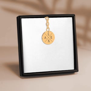 Llavero con iniciales para el Día del Padre - Personalizado con letras familiares - Regalo para papá - Día del Padre