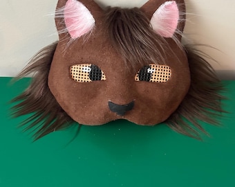 Brown Cat Mask