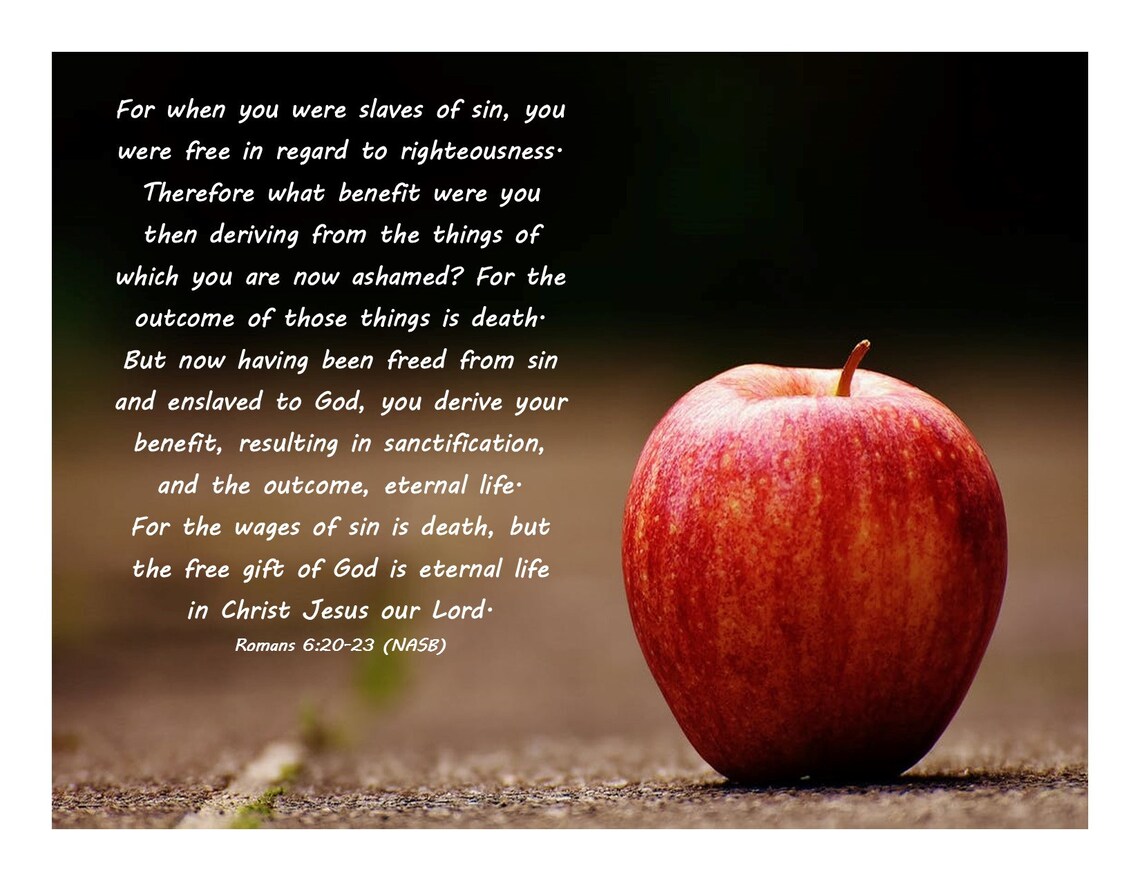Romans 6:20-23 - Etsy