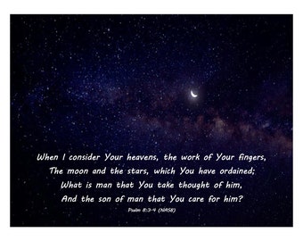 Psalm 8:3-4