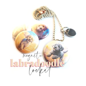 LABRADOODLE Locket Necklace • Labradoodle Jewelry • Labradoodle Gift  • Labradoodle Mom • Labradoodle Artwork • Wearable Labradoodle Art