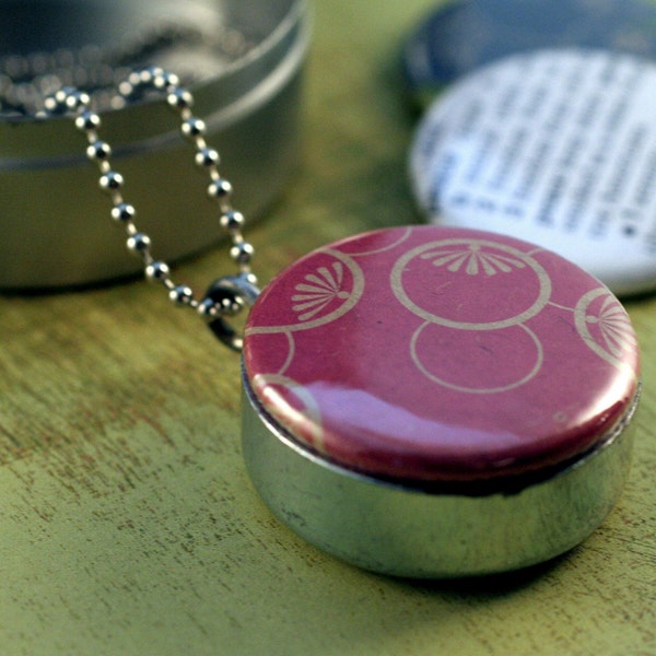 PEACE N Quiet Recycled Magnetic LOCKET SET By Polarity