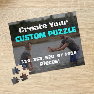 Custom Photo Puzzle, Personalized Jigsaw Puzzle, Picture Puzzle, Family Game Night Gift, Landscape Puzzle, Portrait Puzzle