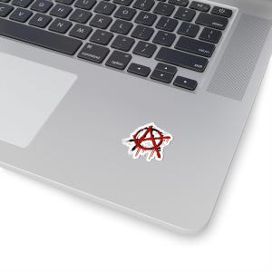 Pegatinas anarquistas para portátiles, agendas y ventanas: vinilos adhesivos rebeldes. imagen 5