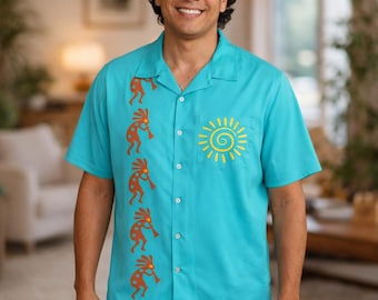 Camisa hawaiana Kokopelli