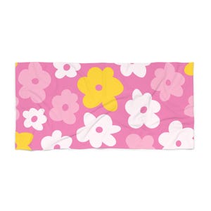Summer Flowers Beach Towel