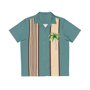 Palm tree Men&#39;s Hawaiian Shirt (AOP)