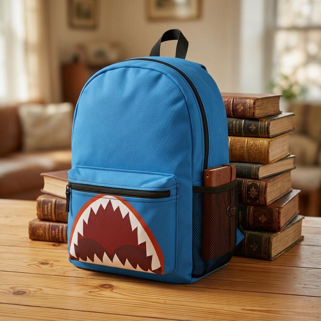 cute leather backpack with teeth Barsine Girls Fashion Mini Purse Small Plaid Women Backpacks Little Bag (Black) : Clothing, Shoes & Jewelry Water Resistance Backpack With Shark Teeth Design