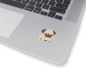 Mops Kiss-Cut Aufkleber