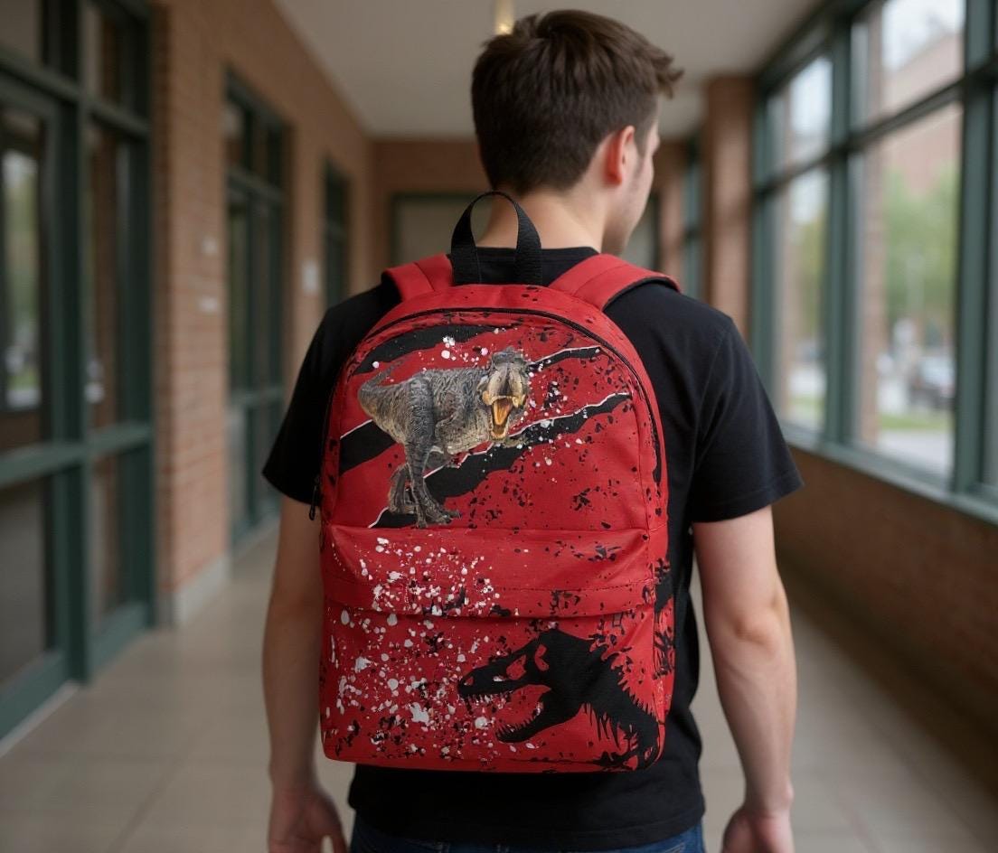 Vintage Fossil Backpack - Etsy