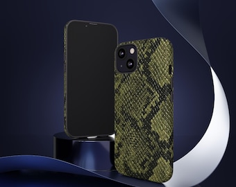 Etui na telefon z motywem skóry węża Pythona