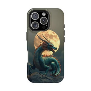 Dragon Moon Magnet: Celestial Fridge Decor, Astrology Accessories