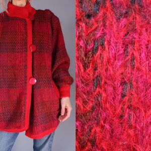 Cárdigan de mohair vintage de los años 80