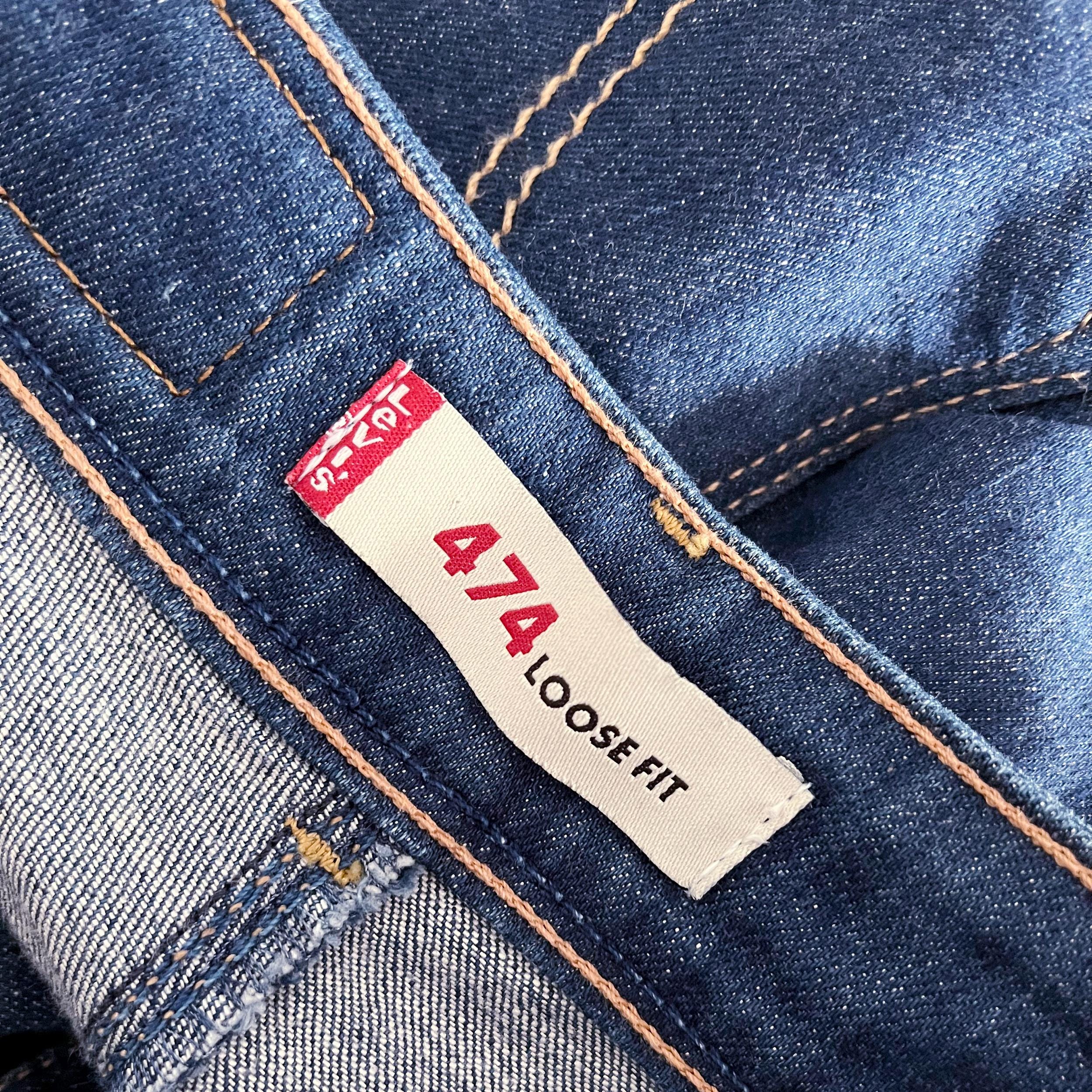 Levi’s Vintage Clothing イタリア製 サイズ85/S Vintage Levi's 474 Low Waist Wide Leg Jeans Y2K - Etsy