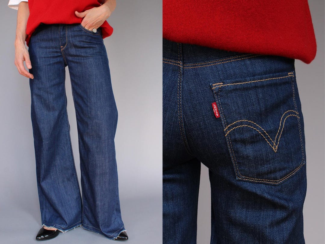Vintage Levi's 474 Low Waist Wide Leg Jeans Y2K - Etsy