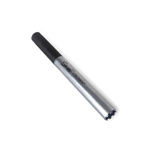 May include: A silver metal tool with a black tip and the text "Smash Crown" printed on the side. The tool has a textured end. The tool is angled on a white background.