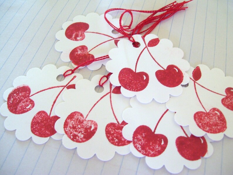 Cherry Tags Etsy
