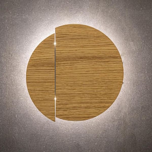 Modern Relaxing Bed Wall Lamp, LED luminaire, Minimalistic Stylish Reading Sconce, Cozy Romantic Night Light, Personalized Led Round Lantern