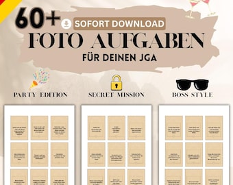 JGA photo tasks, photo challenge JGA, bachelorette party games, funny games for the JGA, games to print out,
