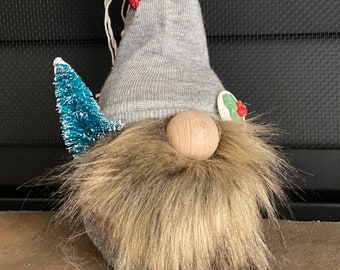 Christmas Gnome Version 2 Grey Nordic Sweater